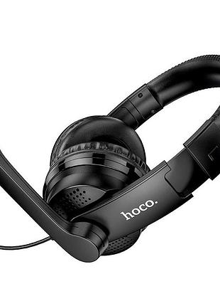 Наушники hoco w103 black 3.5 мм противоударные для игр