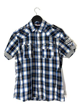 Сорочка в клітинку з коротким рукавом lee cooper