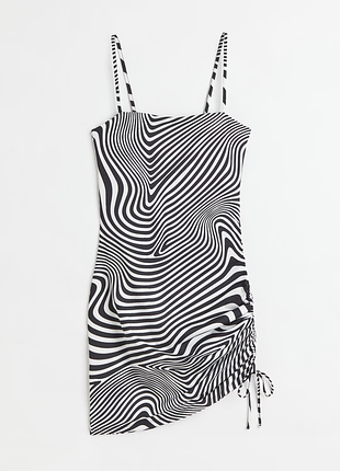 Мини платье h&m jumpsuit dress with a flowing effect - xxs-xs