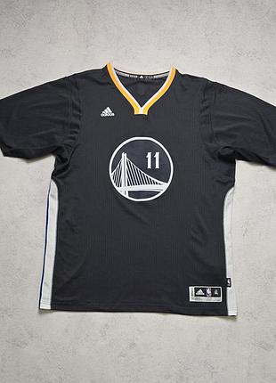 Баскетбольная футболка adidas klay thompson golden state warriors slate sleeved jersey xl nba #11