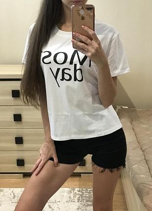 Біла футболка most day жіноча нова xs - s