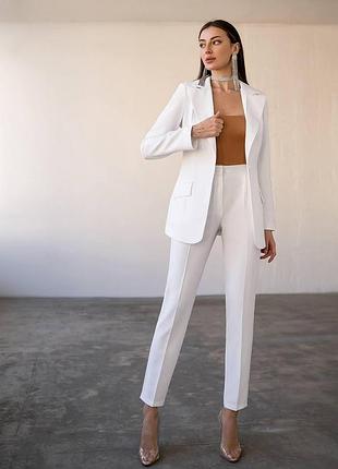 Костюм жіночий "elegant line" арт.400, молочний l