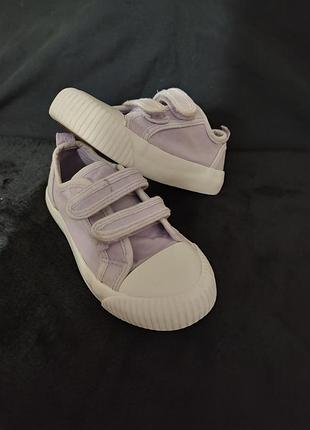 Сиреневые полотняные кеды jojo maman bébé