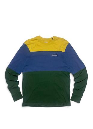 Унісекс лонгслів element color block зелений синій жовтий m