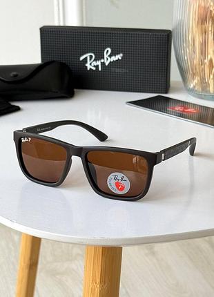 Сонцезахисні окуляри чоловічі ray ban дужки flax fit (на пружині)