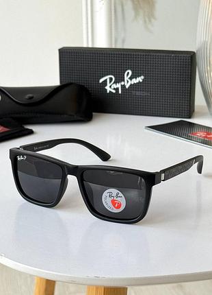 Сонцезахисні окуляри чоловічі ray ban дужки flax fit (на пружині)