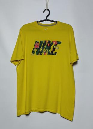 Чоловіча футболка nike жовта розмір xl мужская найк