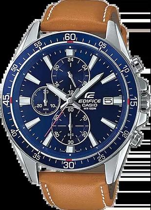 Часы мужские casio edifice classic efr-546l-2a стальной корпус водозащита 100 м синий циферблат