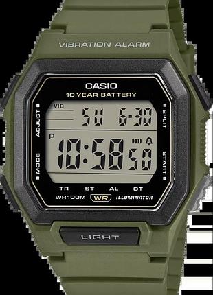 Годинник унісекс casio timeless collection w-738h-3avef водозахист 100 м з підсвіткою