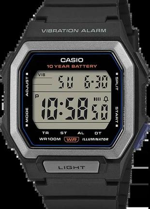 Годинник унісекс casio timeless collection w-738h-1avef водозахист 100 м з підсвіткою