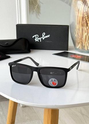 Сонцезахисні окуляри чоловічі ray ban дужки flax fit (на пружині)