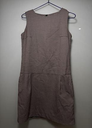 Сукня в клітинку з кишенями, р. 34 (xs)