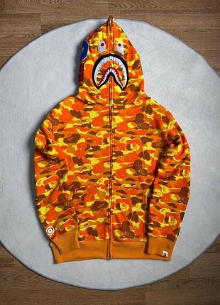 🔥зіп -худі bape camo yellow
