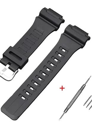 Ремінець modfit ремінець для casio ae-1000w black si (1051-1015)