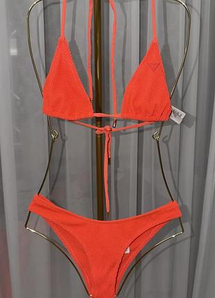 Купальник guess помаранчево неоновий