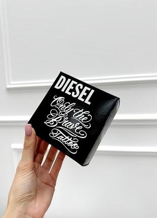 Фірмова подарункова маленька коробка diesel чорний дезель для ременя