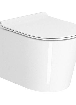 Jess rimless унитаз подвесной 48*37*37см, сиденье duroplast slim slow-closing