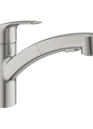 Смеситель для умывальника grohe eurosmart 30305dc1, сталь