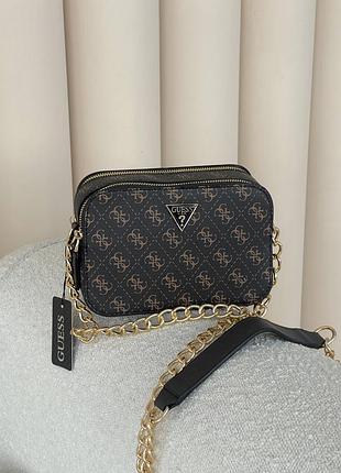 Сумка жіноча guess noelle коричневий крос боді гесс