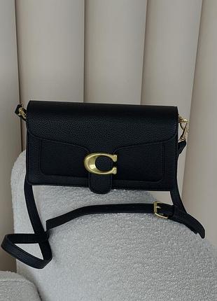 Жіноча сумка клатч coach tabby чорний класичний коуч через плече