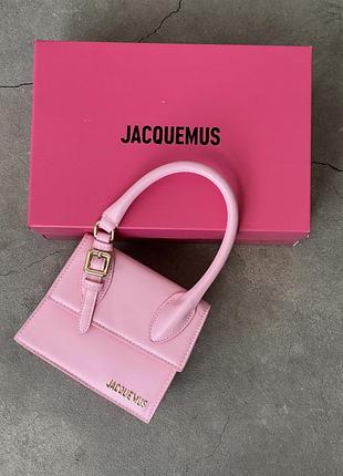 Сумка жіноча jacquemus le chiquito moyen boucle premium рожевий жакмюс