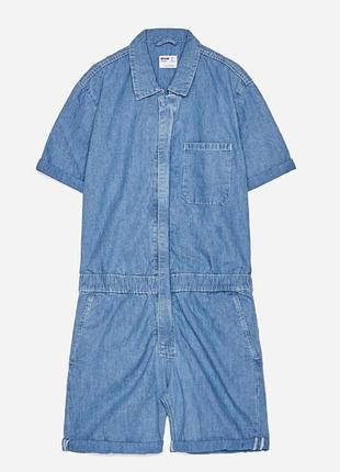 Джинсовый ромпер bershka, p. s.