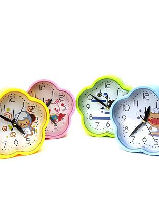 Будильник as-849 в форме ромашки 14×14×4 см бесшумный с кварцевым механизмом