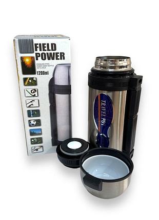 Термос field power lb-1200-ф-1 lb-120dl 1200 мл с крышкой-чашей и ручкой