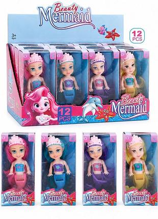 Кукла-русалка beauty mermaid с подвижным хвостом и длинными волосами lk1705