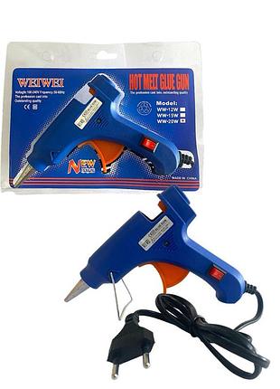 Міні клейовий пістолет hg-20 (а-1378) 20w з вимикачем