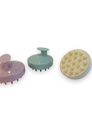 Кругла гребінець для миття волосся р-150 з м'якими силіконовими зубчиками