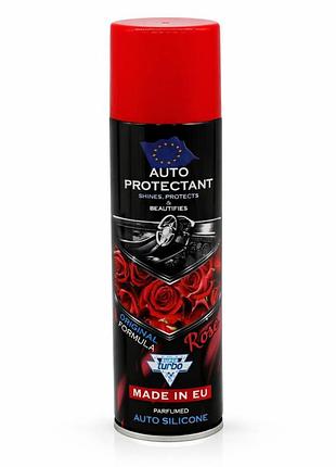 Авто поліроль silicon turbo троянда для салону, аерозоль 220ml