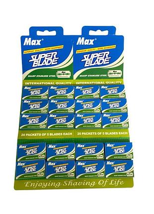Лезо №5-20 для класичної безпечної бритви max super blade