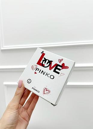 Фірмова подарункова маленька коробка pinko чорний пінко для ременя