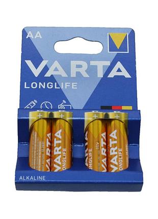 Батарейка varta longlife lr06 (4106101414) жовта алкалінова