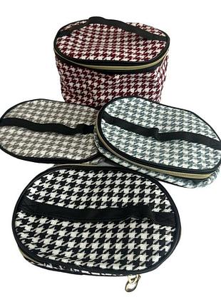 Косметичка №11856-5 з поліестеру та пвх овальної форми 21×15×13 см