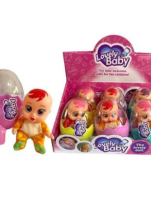 Кукла-пупс lovely baby lk1590a10 с аксессуарами в капсуле (30×16 см)