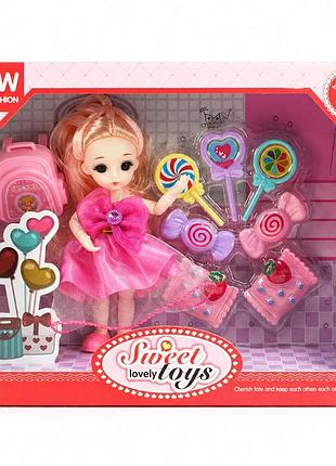 Игровой набор кукла sweet lovely toys 25×20 см с аксессуарами тк873