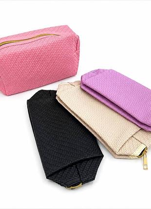 Косметичка женская прямоугольная из pu №810, 24,5×10,5×7 см, 4 цвета