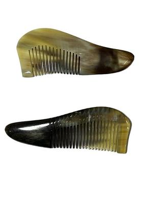 Расчёска №рк-1-3 из бычьей кости, коричневая мини