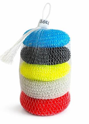 Кухонная пластиковая мочалка №5021 для деликатной очистки посуды