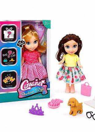 Кукла camaner fashion style 17 см с аксессуарами kq175d