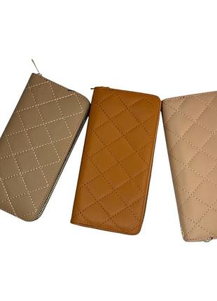 Женский кошелек из pu с одной молнией, размер 19,5×10 см №1163-7