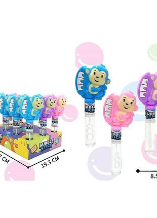 Игрушка для детей — мыльные пузыри с ручкой‑мартышкой и пианино м6025
