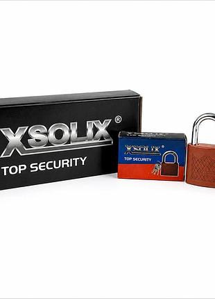 Навісний мідний замок xsolix 38 мм xs-38 з хромованою дужкою