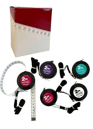 Швейная рулетка двусторонняя с фиксатором и кнопкой, мягкая лента 2 м sm-3-2