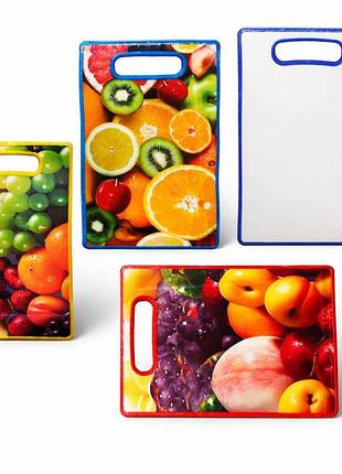 Кухонна дошка для нарізання kitchen pro 37×23 см з ручкою hl110t