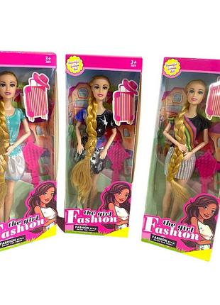 Игрушечная кукла барби fashion the girl с аксессуарами тк524, 33 см