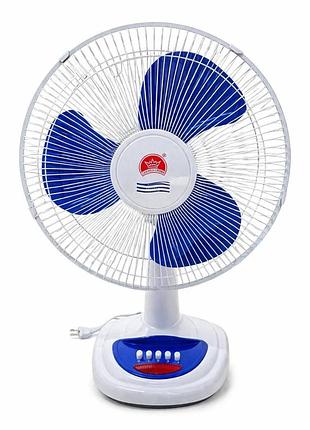 Настільний вентилятор 16” desk fan (ft-40a) з підсвіткою, 3 режими, висота 59 см, металева решітка
