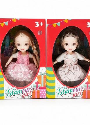 Лялька glamour girl №тк904 у святковій сукні 13×19 см